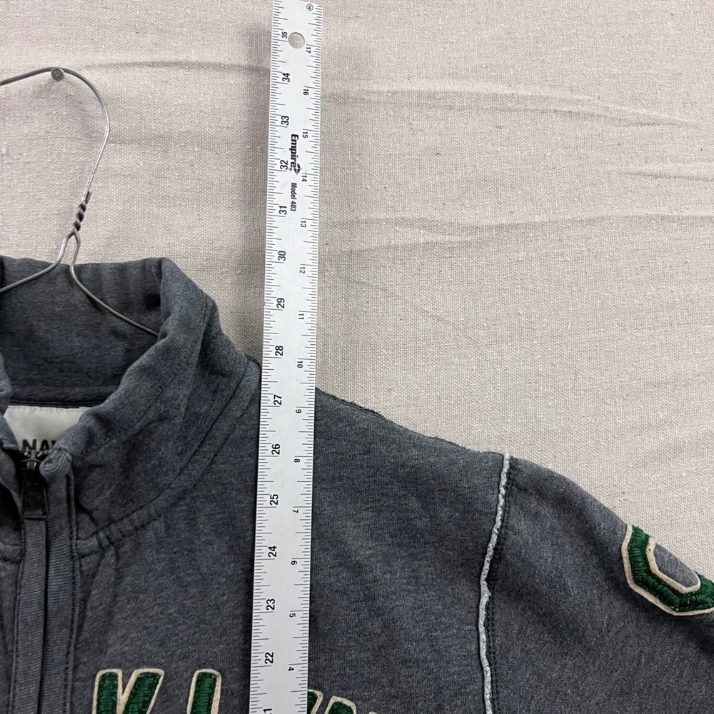 Old Navy Mens Brooklyn Athl Dept Full Zip Sweatshirt Gray Mock Neck Large - Picture 6 of 6